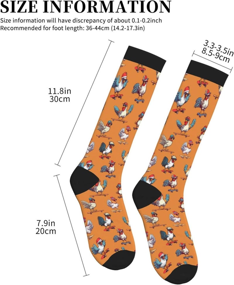 bassyil Compression Socks for Women & Men Circulation 15-20 mmHg Knee High Best Support for Nurses Travel Running Athletic - Image 4